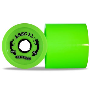 Abec11 Centrax Longboard Wheels 83mm 80a LIME - Set of 4