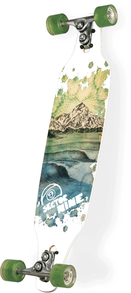 Sector 9 Mtn Peaks Complete Longboard Skateboard - Blue