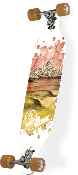 Sector 9 Mtn Peaks Complete Longboard Skateboard - Red