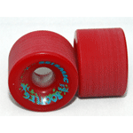 Seismic Bootleg 70mm 80a Red Wheels - Set of 4