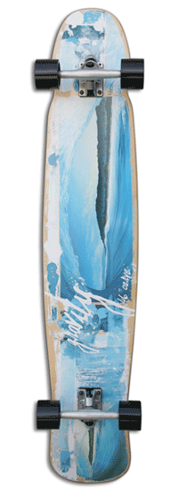 Gravity Longboard Complete Skateboard Carve 2 Beach Grass 46