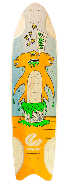 Comet Grease Hammer Longboard Skateboard Deck