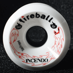Fireball Incendo White Longboard Wheels 70mm 81a