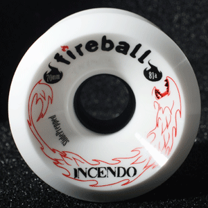 Fireball Incendo White Longboard Wheels 70mm 81a