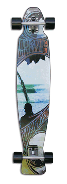 Gravity Boards Mini Carve Outside Longboard Complete Skateboard