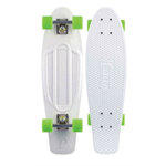 Penny Nickle Complete Skateboard - White With Green Wheels