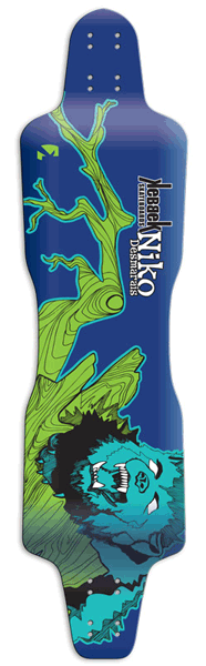 Kebbek Niko Desmarais Longboard Skateboard Deck