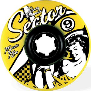 Sector 9 Race Formula Wheels 76mm 78a - Yellow