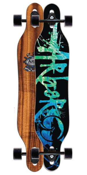 Arbor Axis Koa Longboard Skateboard Complete 2011