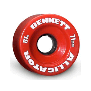 Alligator Wheels 71mm 81a Red set of 4
