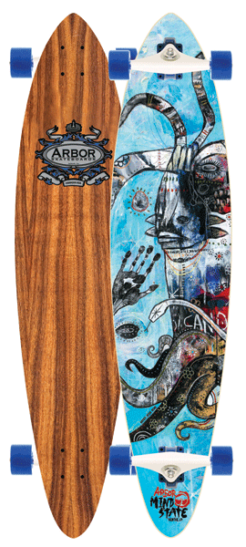Arbor Mindstate Koa Complete Longboard Skateboard