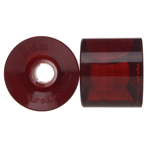 3DM Avila 75mm 78a Road Rider Red Skateboard Wheels - Set of 2