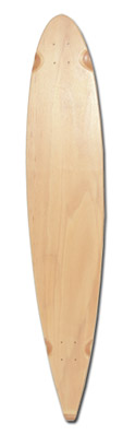 TGM Blank Pintail Longboard Skateboard - Deck Only
