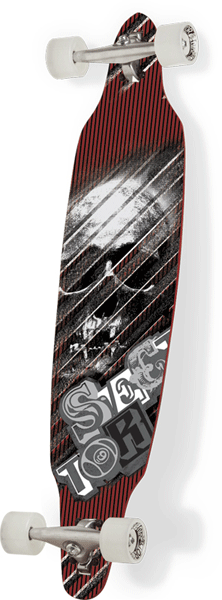Sector 9 Carbonite Complete Longboard Skateboard - Red
