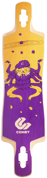 Comet FSM Drop Spaghetti Monster Longboard Skateboard Deck