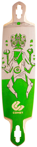 Comet Pagan Drop Longboard Skateboard Complete