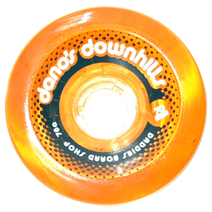 Dano's Downhills 70mm 78a Longboard Wheels - Premium Amber