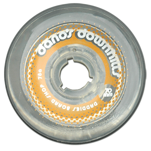 Dano's Downhills 70mm 78a Longboard Wheels - Premium Clear