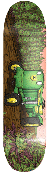 Daddies Board Shop Field Of Dreams - Cannabis Skateboard Deck