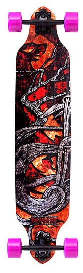 Never Summer Descent Power Flex Longboard Skateboard Deck - 2011