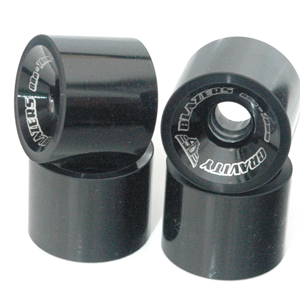 Gravity Blazers 70mm 80a Black Longboard Skateboard Wheel