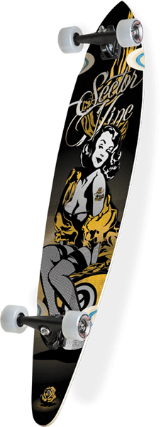 Sector 9 Goddess Complete Longboard Skateboard - Yellow