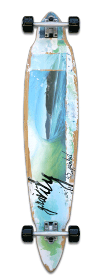 Gravity Boards Bamboo Pintail Longboard Skateboard Deck