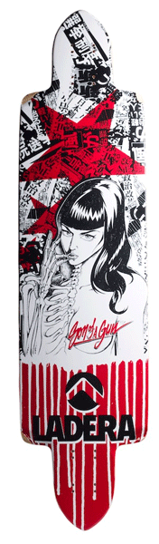 Ladera Katie Bones Longboard Skateboard DECK ONLY