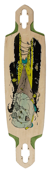 Comet Loki Drop Longboard Skateboard Complete