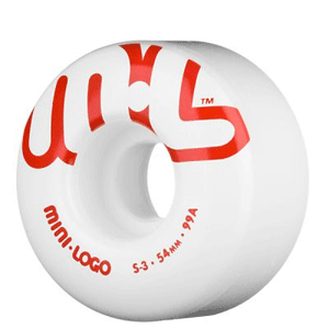 Powell Mini Logo Skateboard Wheels Set of 4 - Red/White