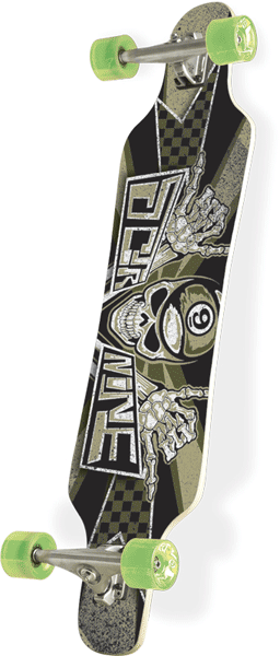 Sector 9 Mini Super Shaka Longboard Skateboard Deck - Green