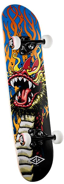 Powell Golden Dragon Birch New Years Complete Skateboard