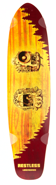 Restless Rock Steady Longboard Skateboard Deck