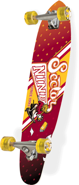 Sector 9 Campus Crusher Complete Longboard Skateboard - Red