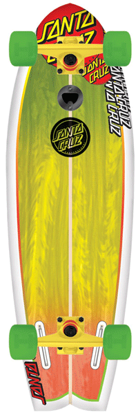 Santa Cruz Land Shark Rasta Complete Skateboard