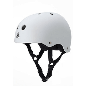 Triple Eight Brainsaver Skateboard Helmet - White Rubber