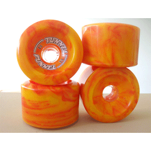 Tunnel Funnel Skateboard Wheels 77mm 78a Swirl Set of 4
