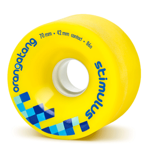 Orangatang Stimulus Freeride YELLOW Wheels 70mm 86a