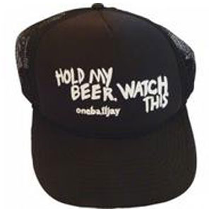 One Ball Jay Hold My Beer Cap 2012