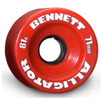 Alligator Wheels 71mm 81a Red set of 4