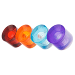 3DM Avalon 68mm 78a Clear Orange Skateboard Wheels - Set of 2