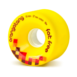 Orangatang Fat Free Freeride YELLOW Wheels 65mm 86a