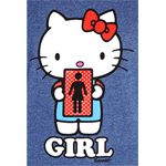 Girl Hello Kitty 2 S/S Tee - Blue