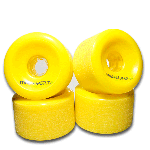 Metro Motion 70mm 80a Skateboard Wheels - Yellow