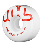 Powell Mini Logo Skateboard Wheels Set of 4 - Red/White