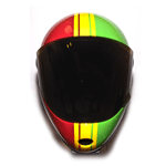 Predator Full Face Race Helmet - Rasta