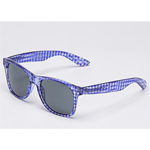 Vans Spicoli 4 Sunglasses - Reaction Royal Blue Gingham