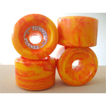 Tunnel Funnel Skateboard Wheels 77mm 78a Swirl Set of 4