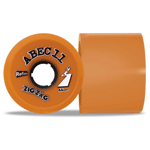 Abec11 Retro ZigZags Longboard Wheels Orange 66mm 86a SET OF 4
